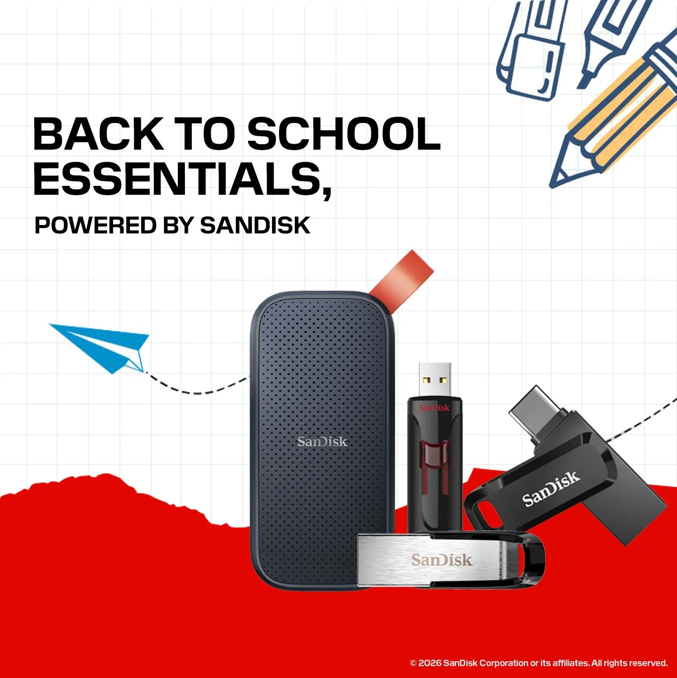 Offres Back To School avec Sandisk 