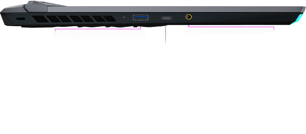msi ge76 io right side io xs