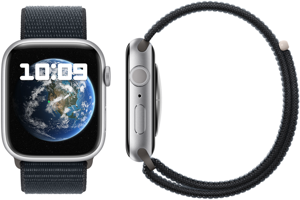 Une vue rapprochée frontale de trois Apple Watch.