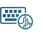 Clavier silencieux icône