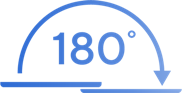 icône charnière à 180<sup role='img' aria-label='degree' class='sign-deg'>°</sup>