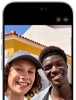 iPhone 17, face avant, fonctionnalité Cadre centré pour les photos en cours d’utilisation