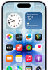 iPhone 17, face avant, Cadre centré pour les photos en haut au centre
