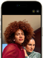 iPhone Air, face avant, fonctionnalité Cadre centré pour les photos en cours d’utilisation